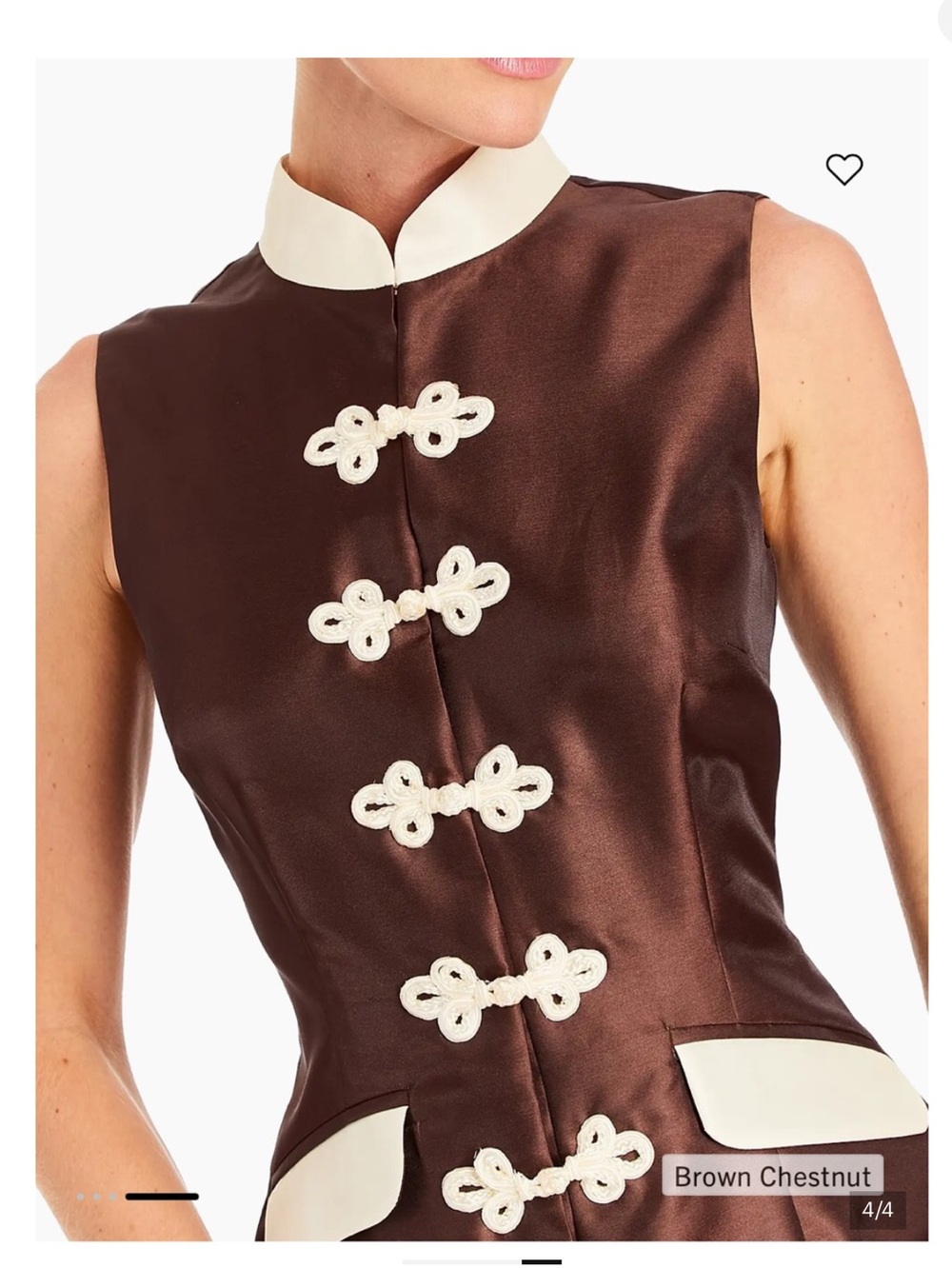 NWT Mestiza New York Tamara Stand-Collar Sleeveless Minidress - Picture 3 of 8